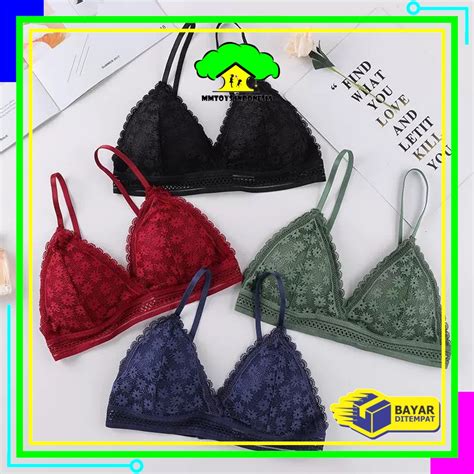 Jual Mi P P Pakaian Dalam Wanita Bra Cup Segitiga Tanpa Kawat Bh