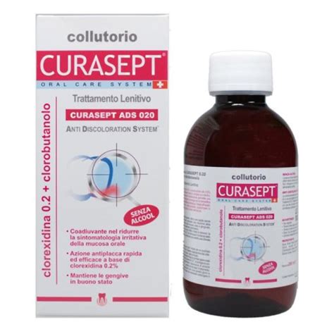 Curasept Ads Collutorio Lenitivo Clorexidina 0 20 200 Ml