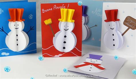 Carte 3d Bonhomme De Neige Volume Tuto Bonhomme De Neige Bricolage