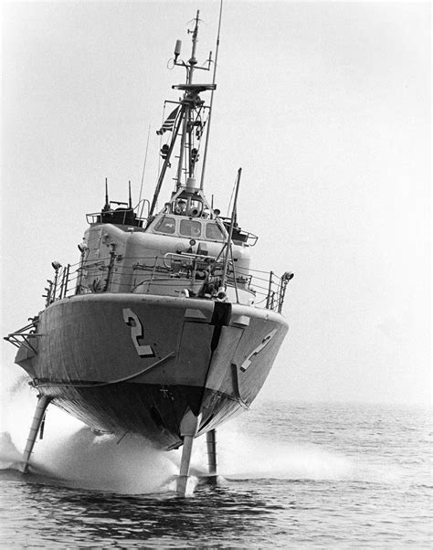 Pegasus Class Hydrofoil Gunboat Uss Tucumcari Pgh 2 1971 1500×1906