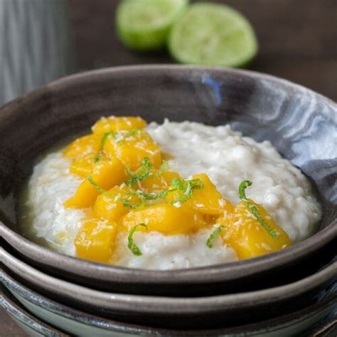 Cremiger Kokos Milchreis Mit Mango Und Limette Rezept Rezepte