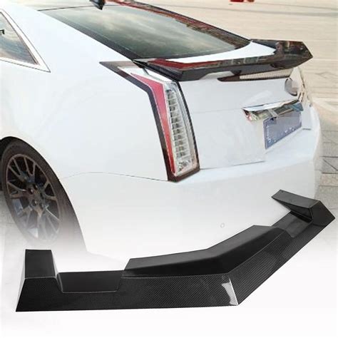 Mcarcar Kit Carbon Fiber Trunk Spoiler For Cadillac Cts Coupe 2009 2015 Rear Boot Lid Highkick