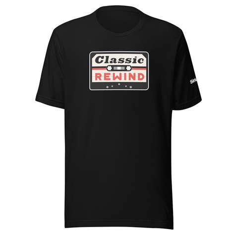 Classic Rewind T Shirt Black Sirius Xm Radio Llc