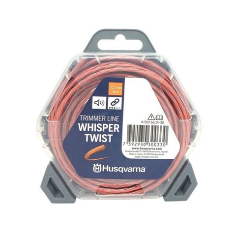 Fio De Nailon Husqvarna 2 7mm Whisper Twist 10mt No Shoptime