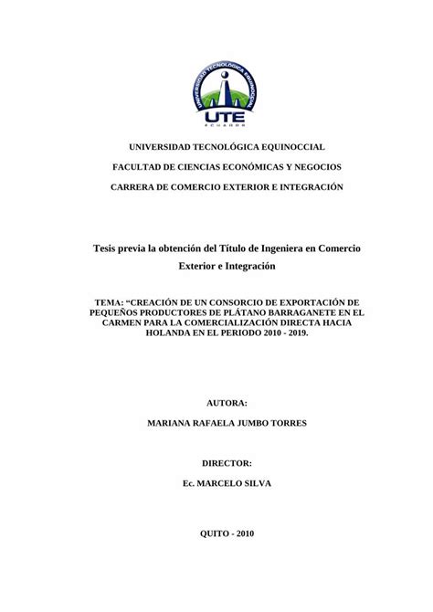 Pdf Tesis Previa La Obtenci N Del T Tulo De Ingeniera En