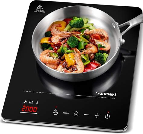 Amazon Sunmaki Induction Cooktop Induction Hot Plate With Led