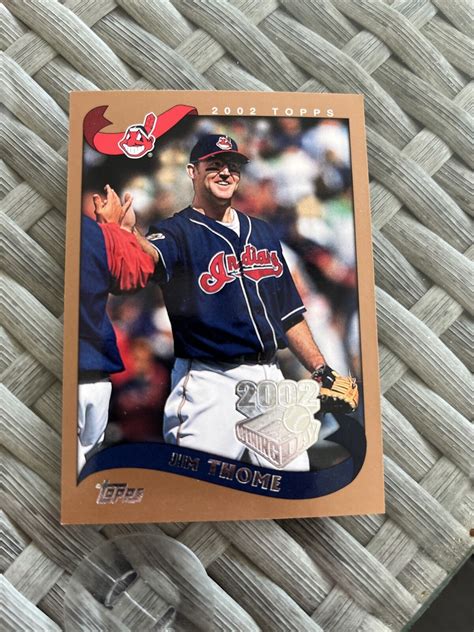 2002 Jim Thome Topps Opening Day 157 Cleveland Indians EBay