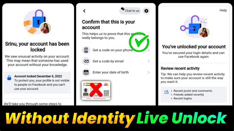 Facebook Account Locked How To Unlock In Telugu Without Identity