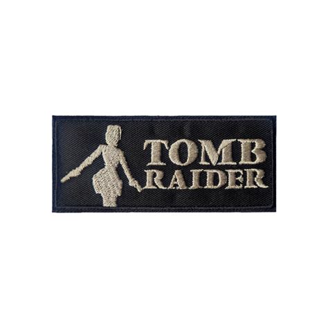 Tomb Raider Patch Lara Croft Logo Embroidered Iron On