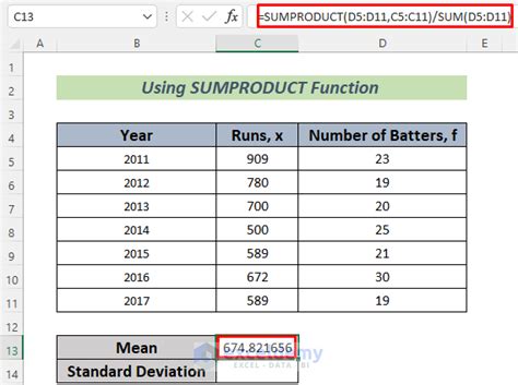 How To Calculate Standard Deviation Of A Frequency Distribution In Excel