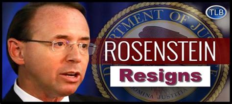 Deputy Ag Rosenstein Submits Resignation Letter… The Liberty Beacon