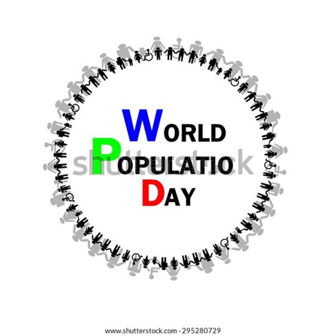 World Population Day Vector Stock Vector Royalty Free 295280729