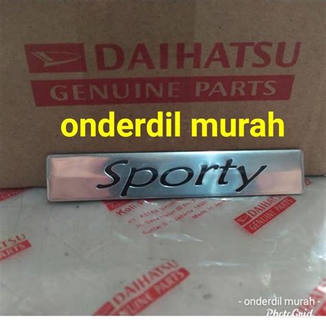 Jual Mobil Logo Emblem Emblim Tulisan Angka Huruf List Body Sporty