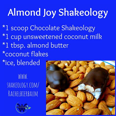 Almond Joy Shakeology Rachelbierbaum Almond Joy Almond Butter Chocolate