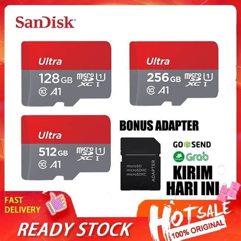 Jual Sandisk Ultra Micro SD 128GB 256GB 512GB Class 10 Memory Card