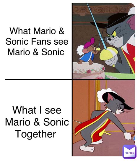 What Mario & Sonic Fans see Mario & Sonic What I see Mario & Sonic ...