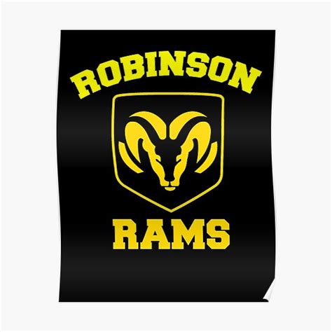 "Robinson Rams Logo" Poster for Sale by KlasStore | Redbubble