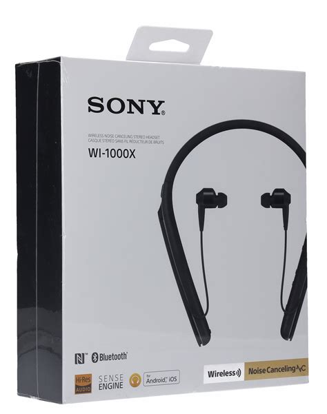 Наушники Bluetooth Sony WI-1000X оригинал купить в Москве недорого ...