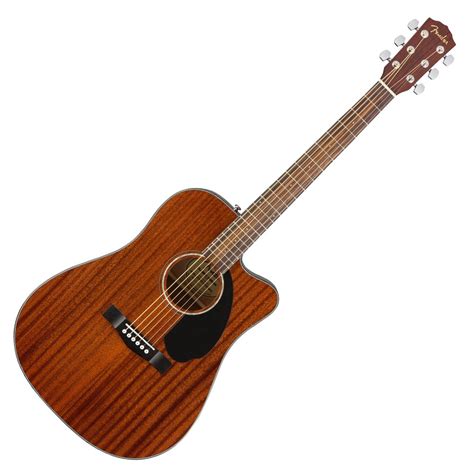 Fender Cd Sce Mahogany Dreadnought Electro Acoustic Guitar Natural