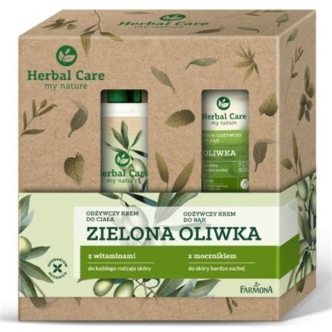 FARMONA Zestaw Herbal Care Zielona Oliwka balsam krem do rąk