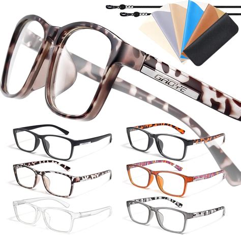 Gaoye 6 Pack Reading Glasses Blue Light Blocking For Women