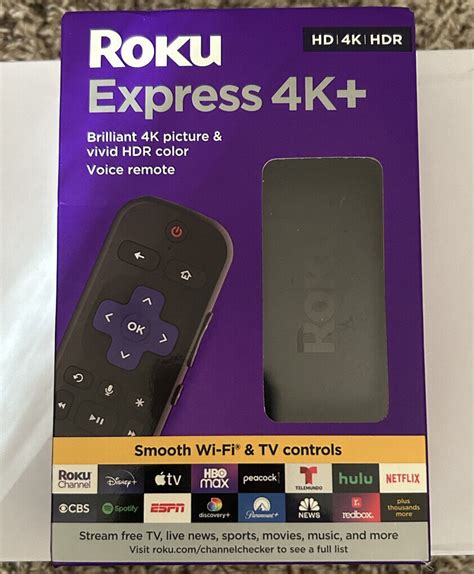 Roku Express 4K HDR Streaming Media Player Black 3941R EBay