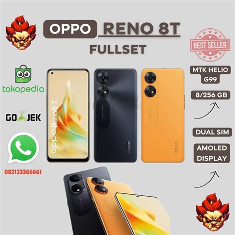 Jual OPPO Reno 8T FULLSET RAM 8 128gb Handphone 915096033