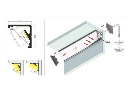 LED PROFILIS TOPMET CABI12 E KAMPINIS 1M JUODAS C9010021