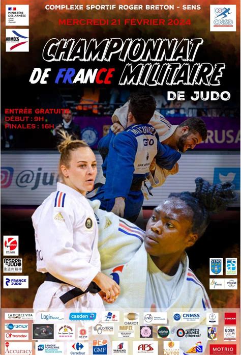 Sens Les Judokas Militaires Sur Le Tatami De Roger Breton Pour Le