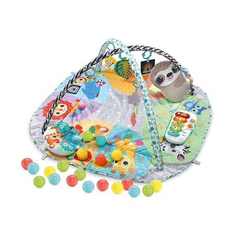 VTech Tapis d activités bébé Maxi tapis d éveil sensoriel 7 en 1