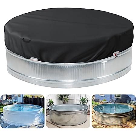 Amazon Bitubi 7 8 Ft Steel Round Stock Tank Pool Cover Upgraded