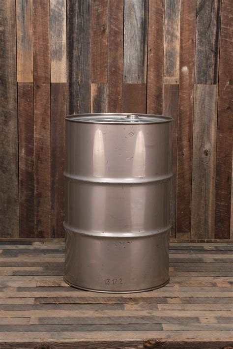 55 Gallon Stainless Drum | Bubba's Barrels