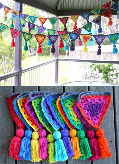 Banderines a crochet decoracion $ 250 – Artofit