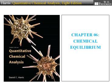 PPT Quantitative Chemical Analysis 7e PowerPoint Presentation Free