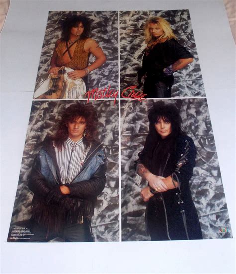 Motley Crue Poster From 1987 Rare And Vintage