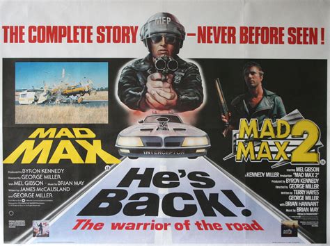 Mad Max 2 Poster - Mad Max / Mad Max 2 - The Complete Story - Vintage ...