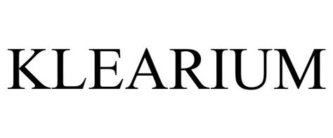KLEARIUM - Klearium, Inc. Trademark Registration
