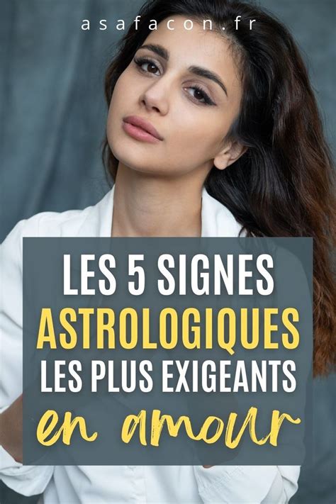 A Woman With Her Hands On Her Chest And The Words Les Signs Astrologiques