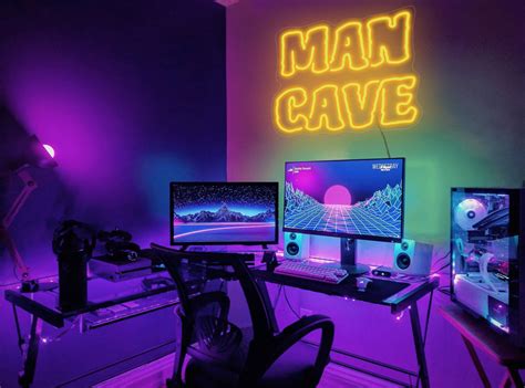 Man Cave Neon Lightman Cave Neon Signman Cave Led Signman - Etsy