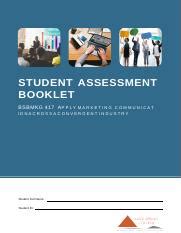 Bsbmkg Student Assessment Booklet Cbsa V Id Docx