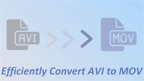 How To Convert AVI To QuickTime MOV On PC Online