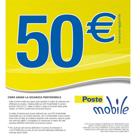 Poste Mobile Ricarica Euro Nonpesa It Spesa Online