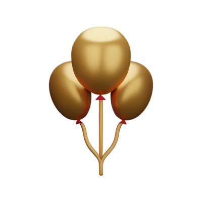 Gold Balloons PNGs for Free Download