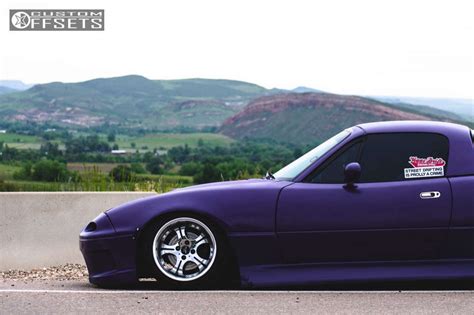 1990 Mazda Miata with 15x9 -15 Work Euroline and 165/50R15 Federal ...