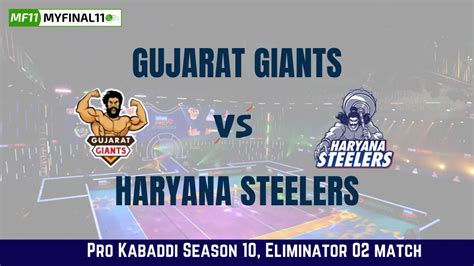 GUJ Vs HAR Dream11 Prediction Gujarat Giants Vs Haryana Steelers