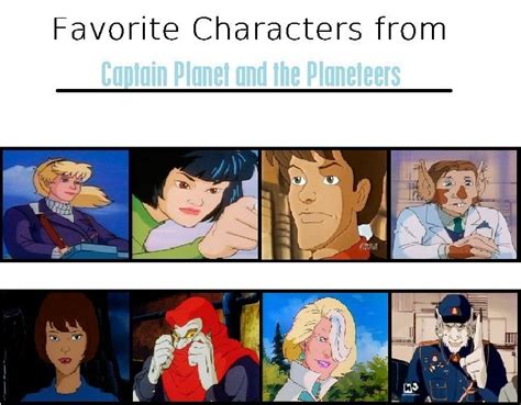 My Favorite Characters From Captain Planet by J-Cat on DeviantArt