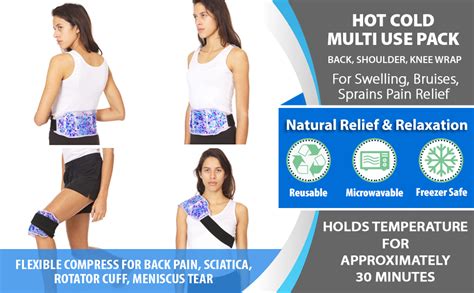 Fomi Care Premium Hot Cold Gel Bead Ice Pack Pain Relief For Lower