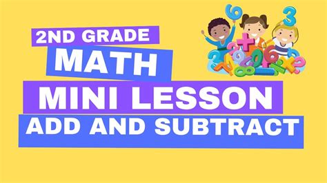 2 Oa B Add And Subtract Within 20 Second Grade Common Core 2nd Grade Math Mini Lesson