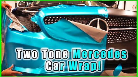 Insane Mercedes Two Tone Vinyl Car Wrap Youtube