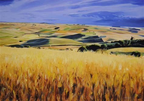 Wheat Field Painting